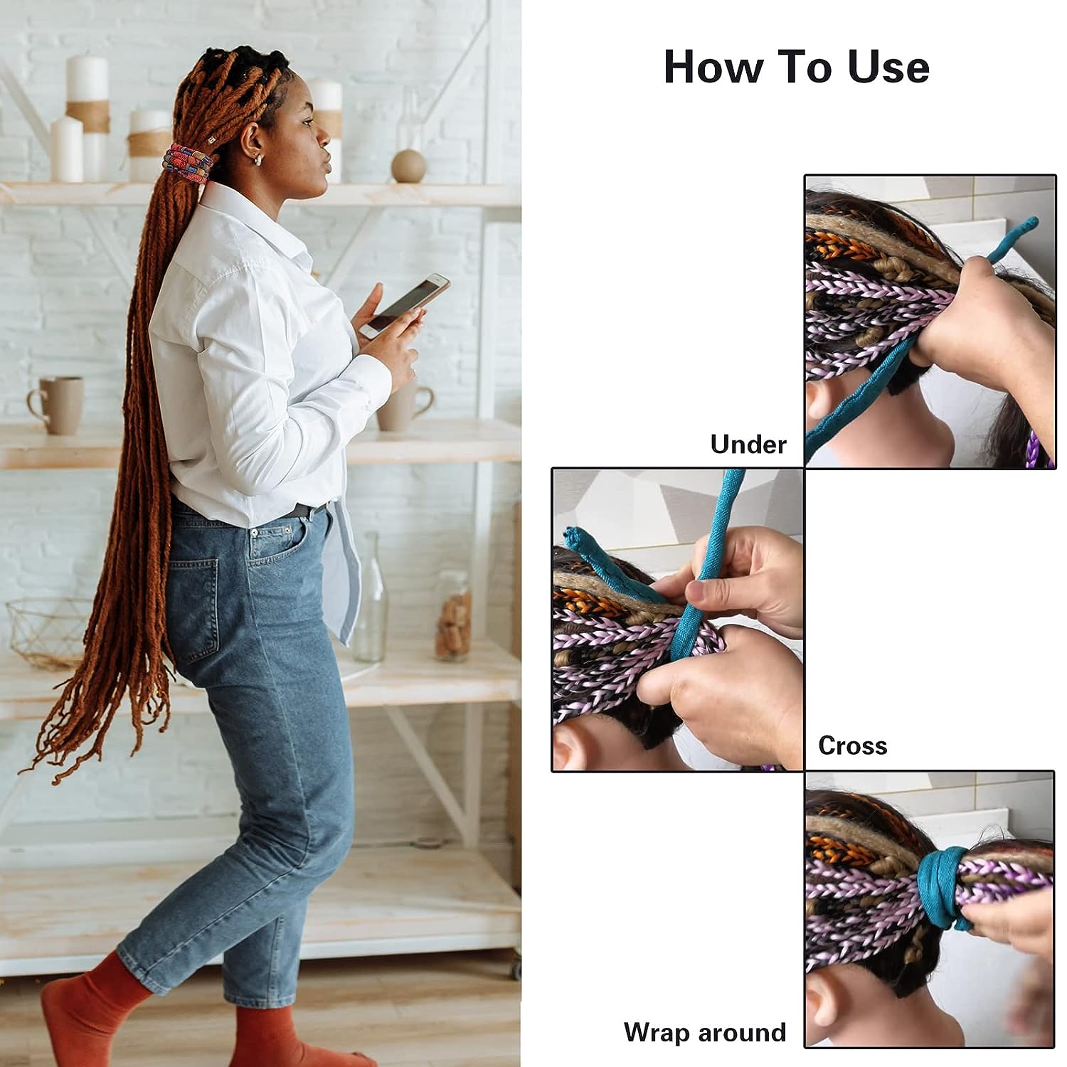 Spiral Locs N' Braids Hair Tie
